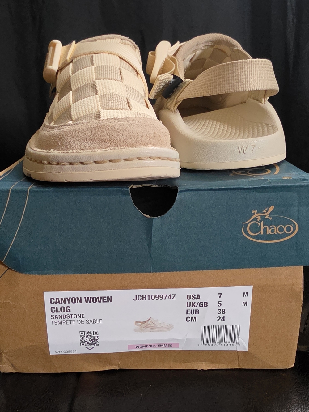 Chaco Canyon Woven Clog in Sandstone